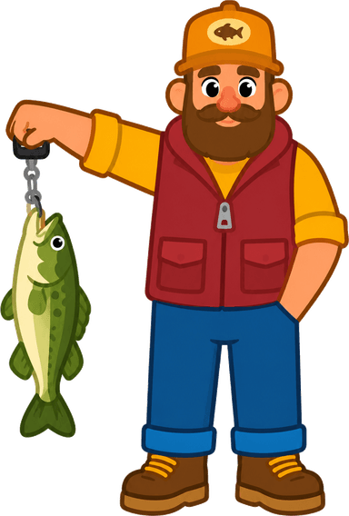 Mines Bigger fisherman mascot